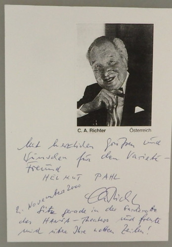 Autogramm deutscher komiker - autogramm,