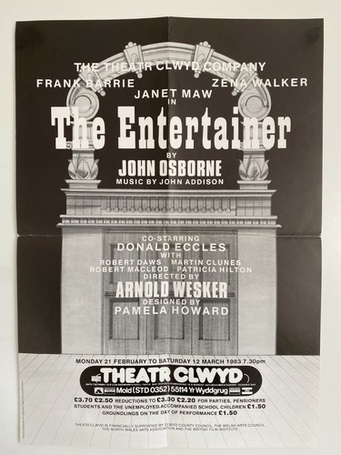The entertainer theatre clwyd - theatre,
